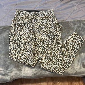 Cheetah print jeans